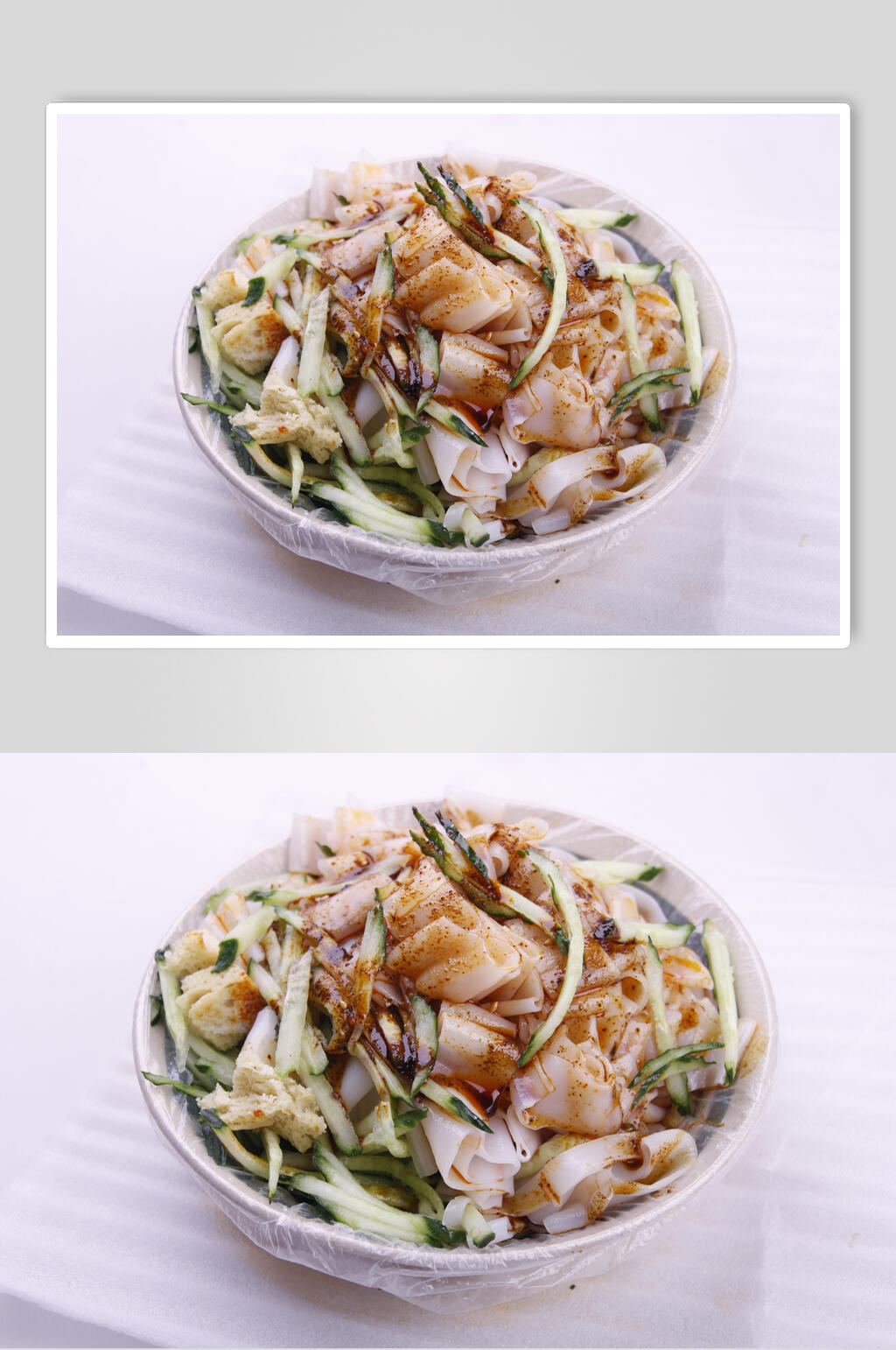 青瓜凉皮美食食物图片素材