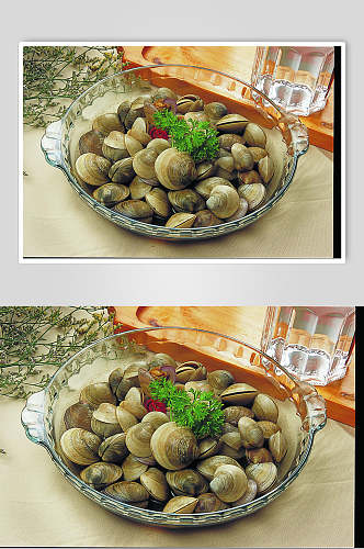 卤香贝壳餐饮食物图片