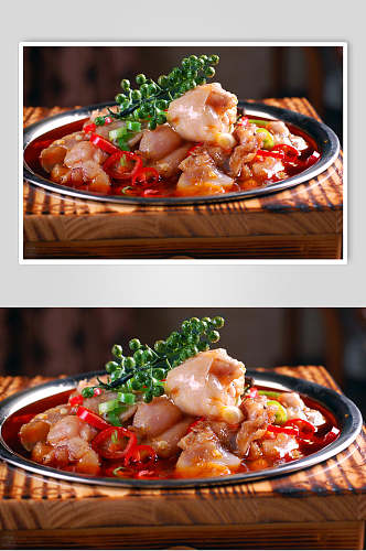 精品川菜木筒馋嘴牛蛙餐饮食品图片