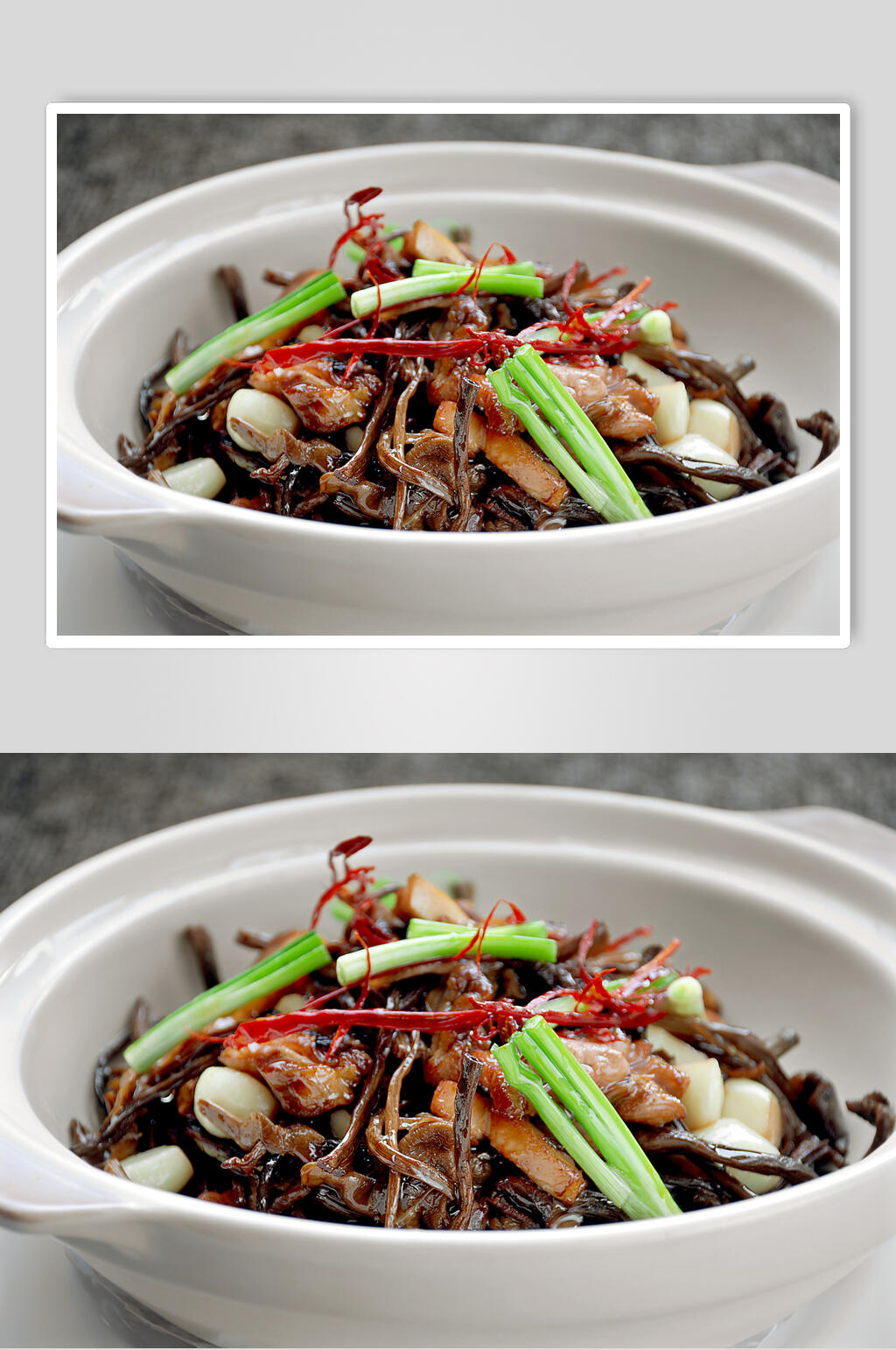 茶菇土鸡煲美食高清图片素材