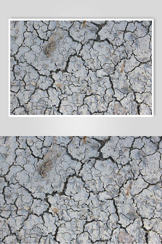 干裂干旱土地面肌理贴图摄影图
