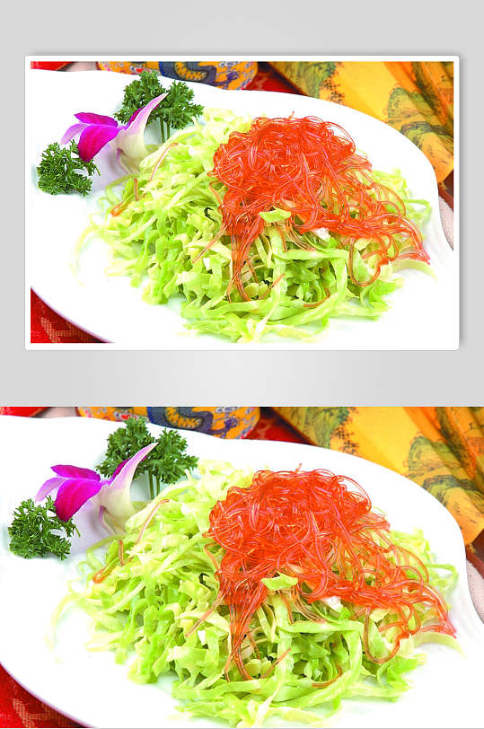 包菜翅丝摄影图片