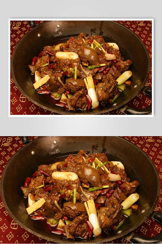 干锅狗肉食品摄影图片