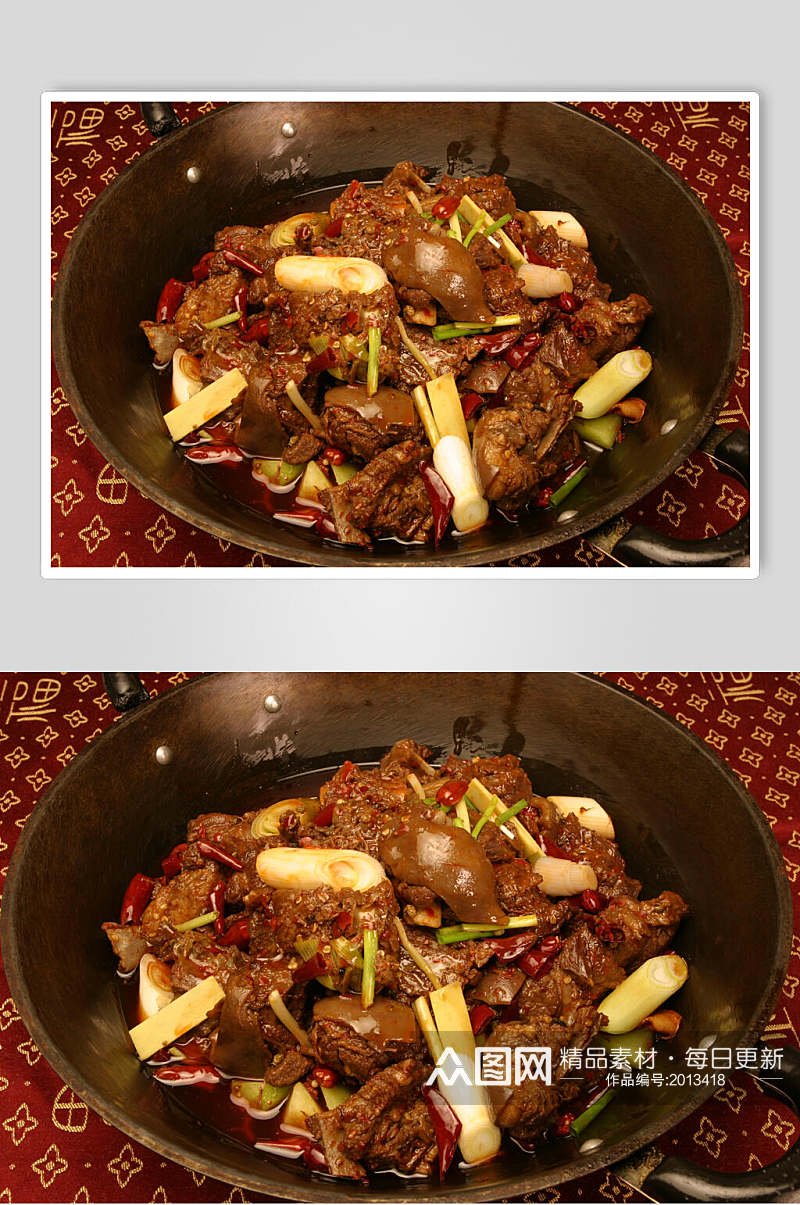干锅狗肉食品摄影图片素材