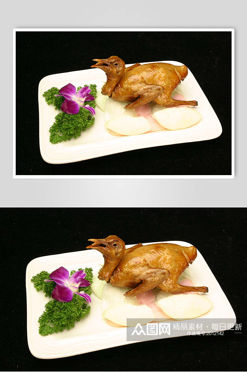 南菜乳鸽食品摄影图片素材