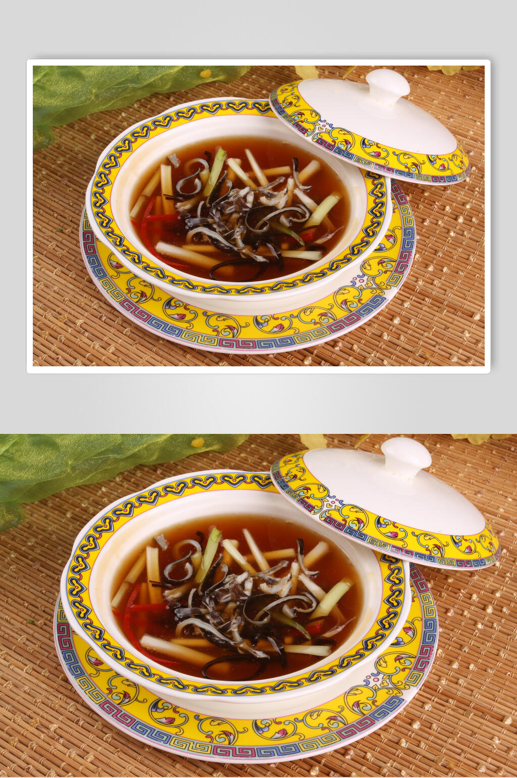 酸辣裙边羹食物图片素材