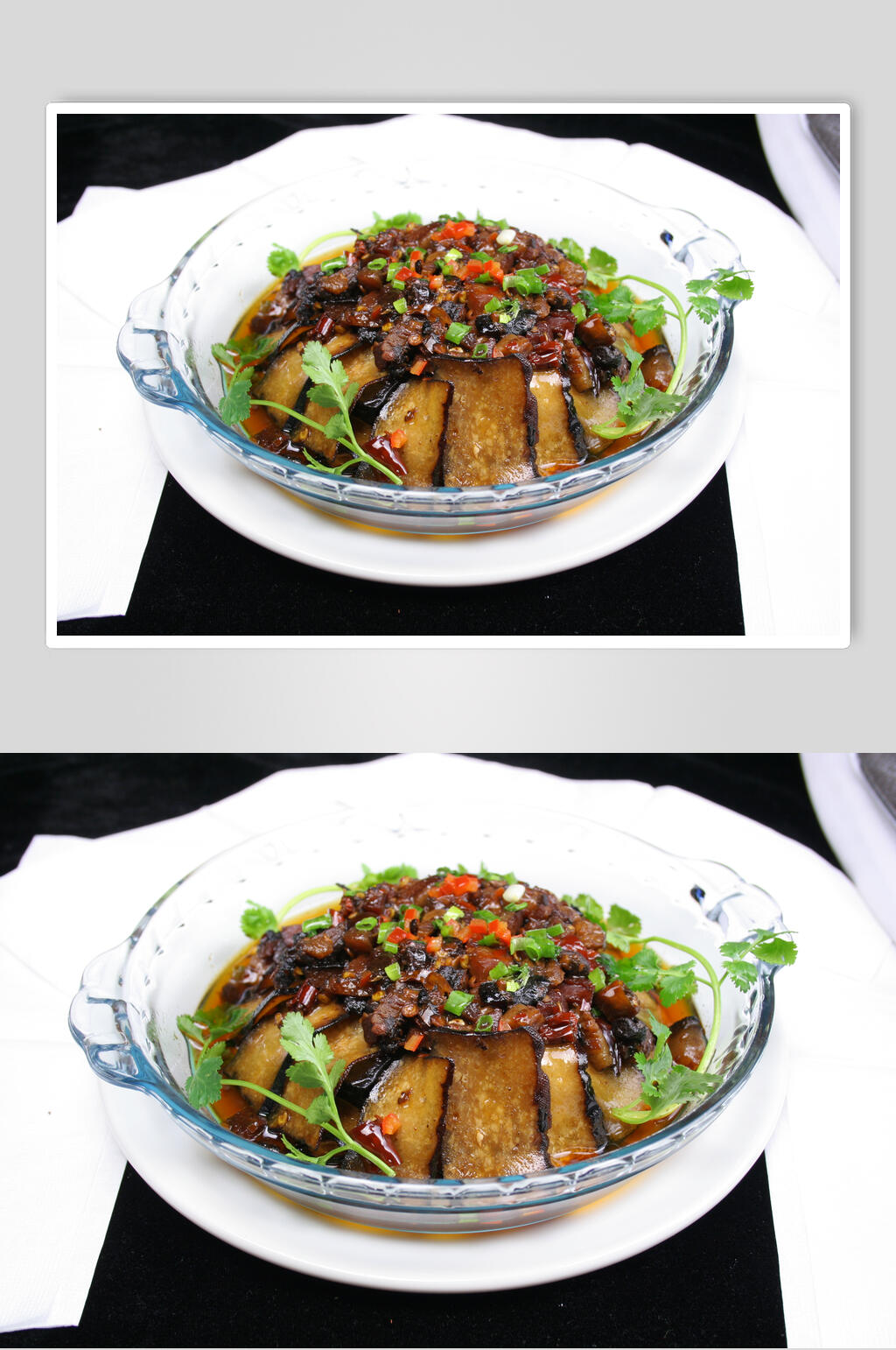 腊肉粒蒸腊香干食品摄影图片素材
