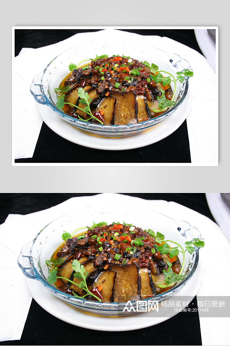 腊肉粒蒸腊香干食品摄影图片素材