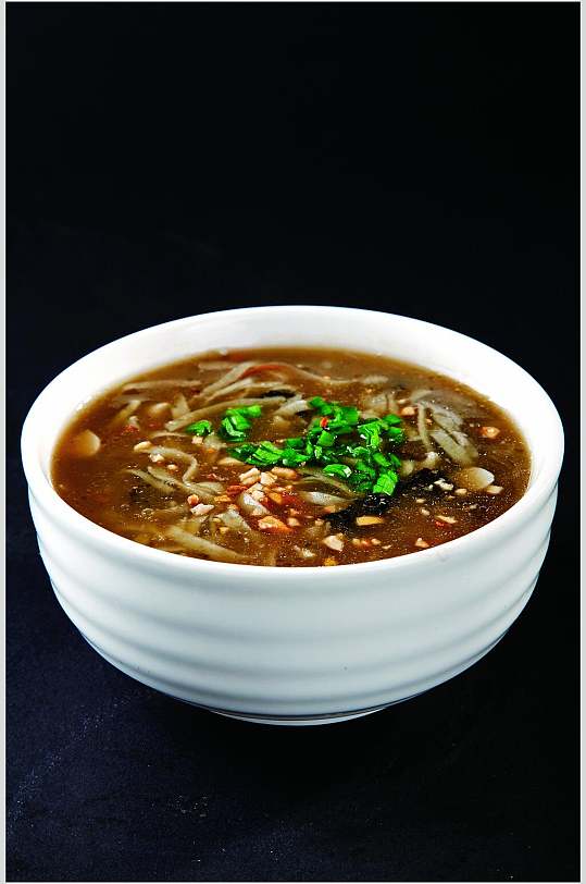 芝麻叶面条食物图片