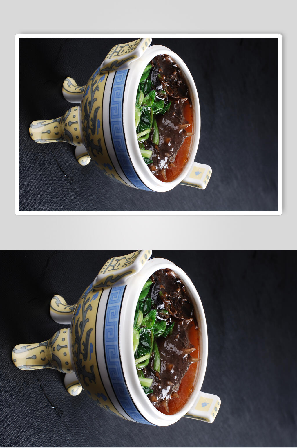 酸汤辽参美食图片素材