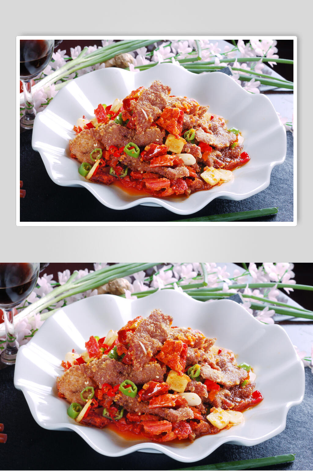荤菜塞外牛柳美食摄影图片素材