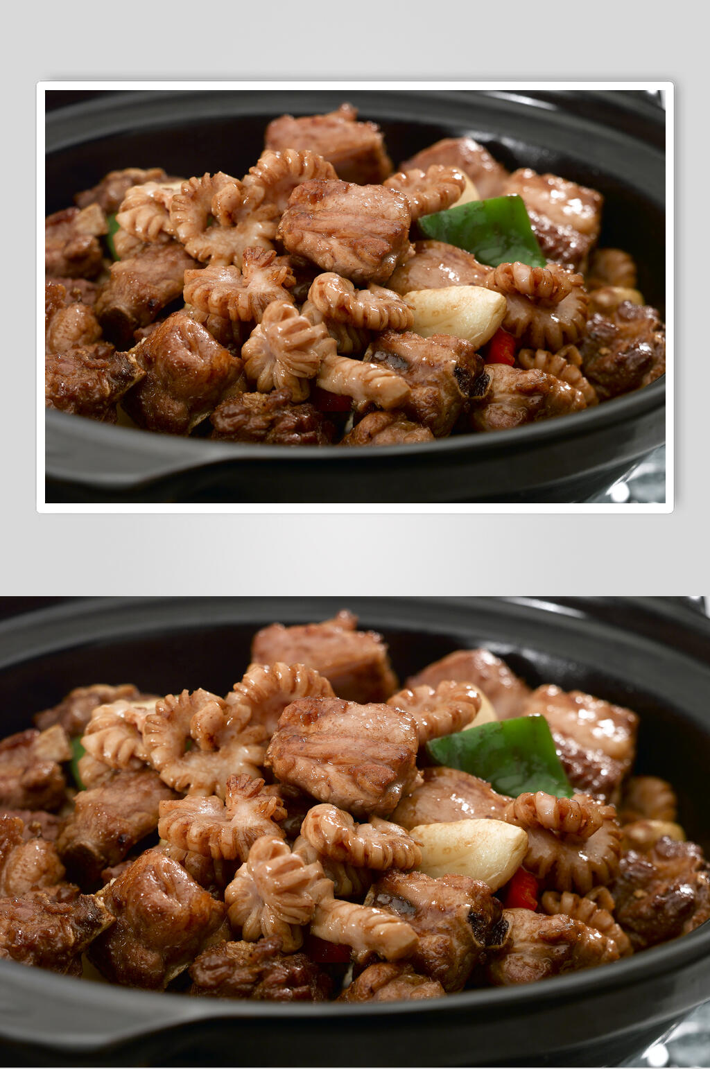 生焗排骨生肠食物图片素材