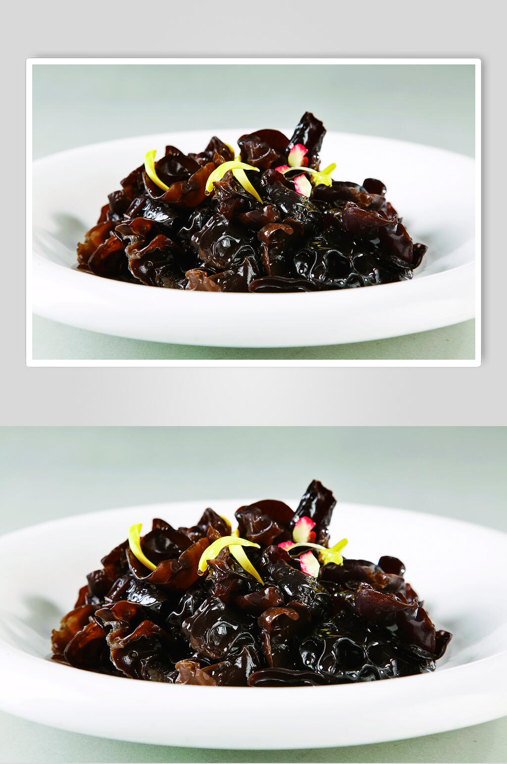 新鲜美味野生黑木耳食物摄影图片素材