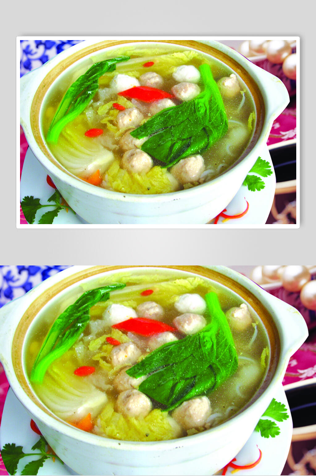 开宝双丸汤美食图片素材
