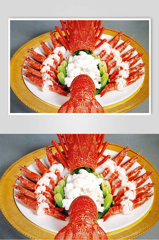 父与子大龙虾美食食物图片