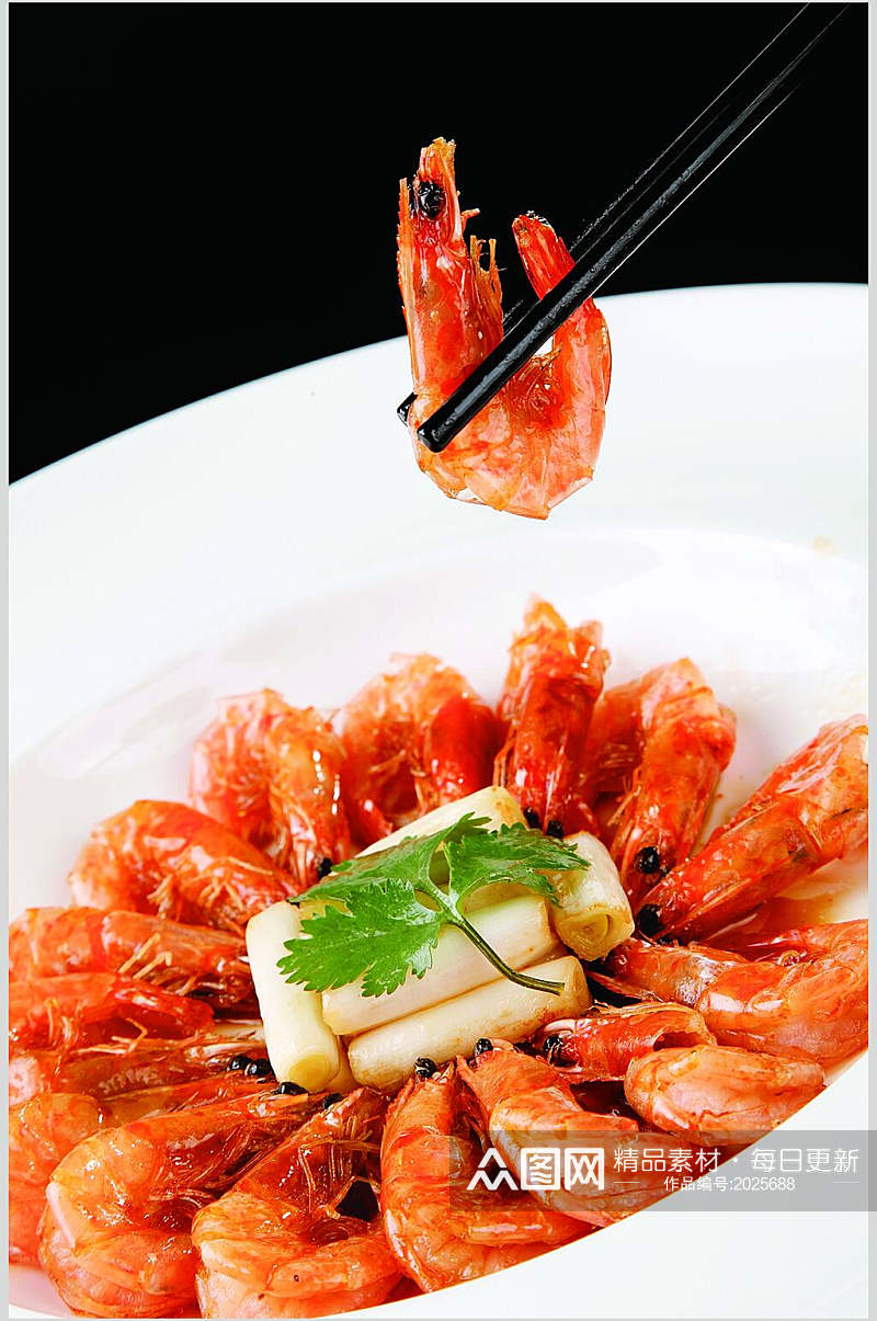 新鲜美味油焖大虾美食图片素材
