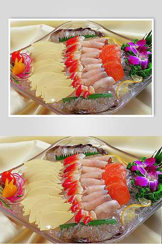 招牌美味刺身拼海鲜美食图片