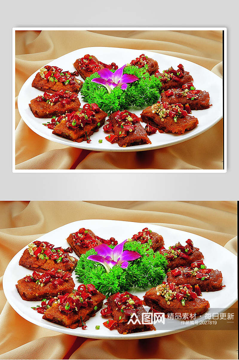 香煎粉蒸肉食物图片素材