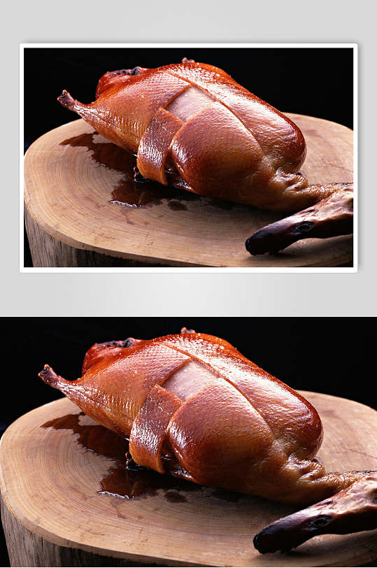 粽子北京烤鸭摄影图片