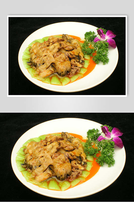 红扒羊脸美食图片