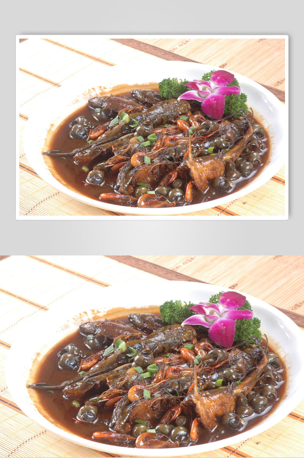红烧杂鱼美食高清图片素材