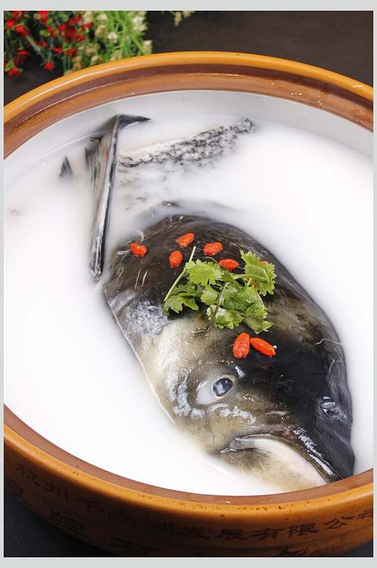 清炖千岛湖鱼头餐饮美食图片