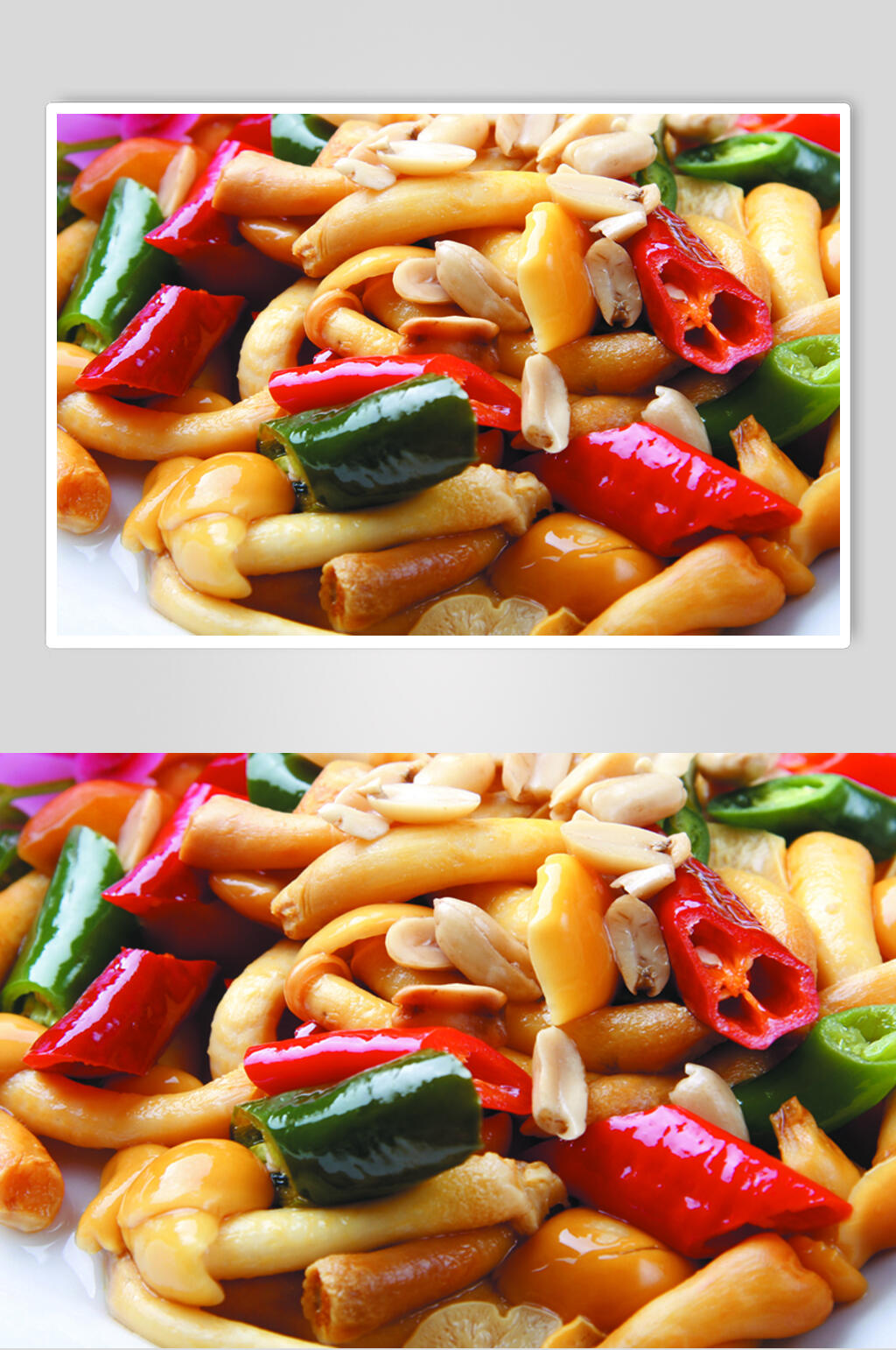 宫爆野山菌食物图片素材