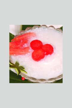 甜品西瓜西米露食品高清图片