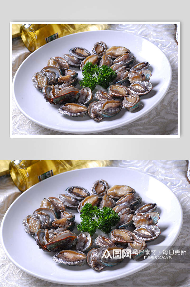精品海鲜鲜鲍鱼美食摄影图片素材