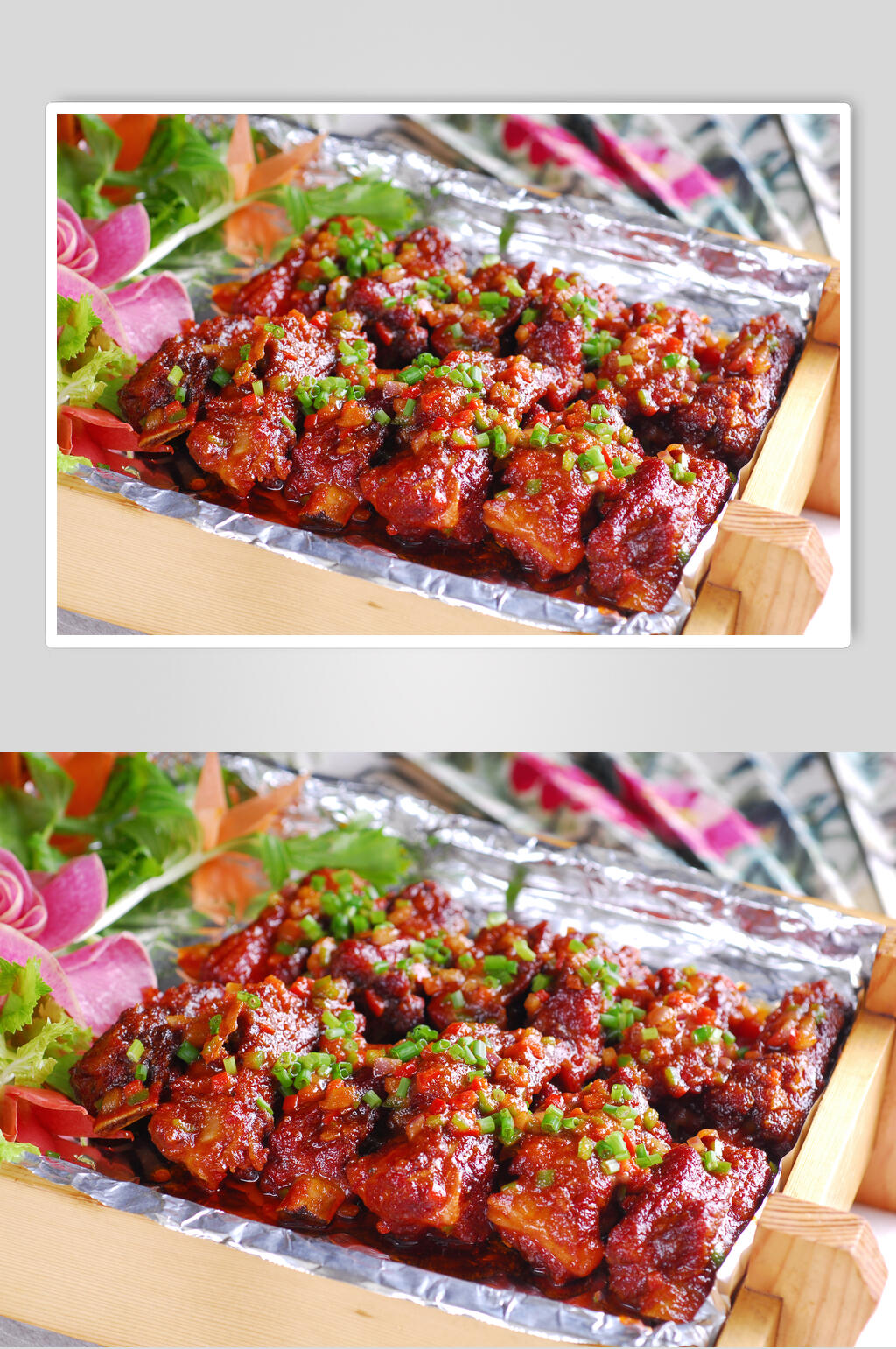 热菜天香排骨美食摄影图片素材