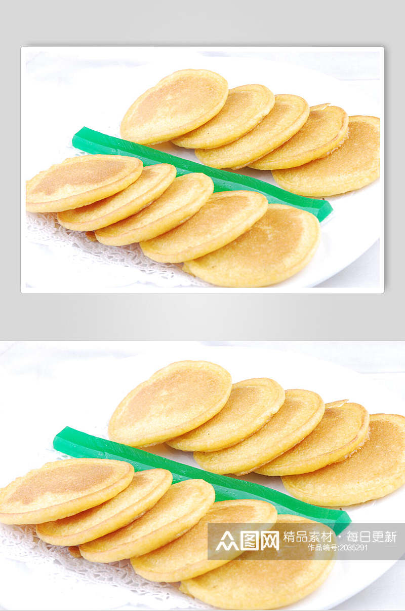香煎玉米饼食品图片素材