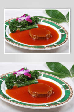 鲍汁百灵菇美食图片