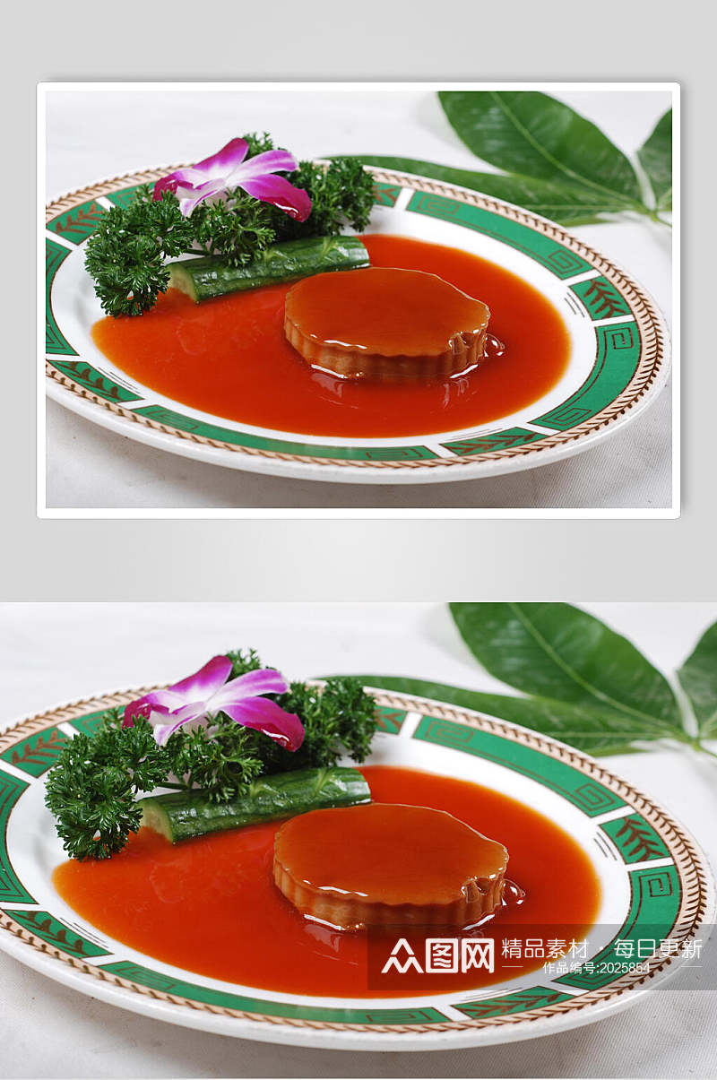 鲍汁百灵菇美食图片素材
