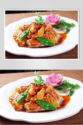红烧黄花鱼食品图片