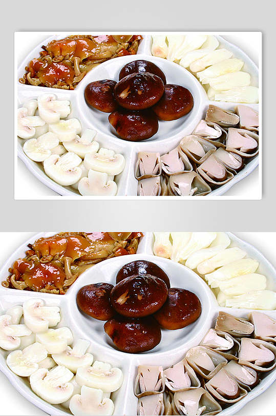 火锅配菜菌类组合美食高清图片