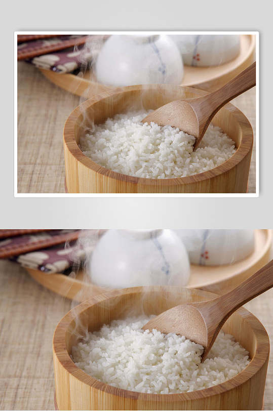 粮食蒸米饭高清图片