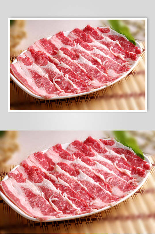 料理牛五花美食摄影图片