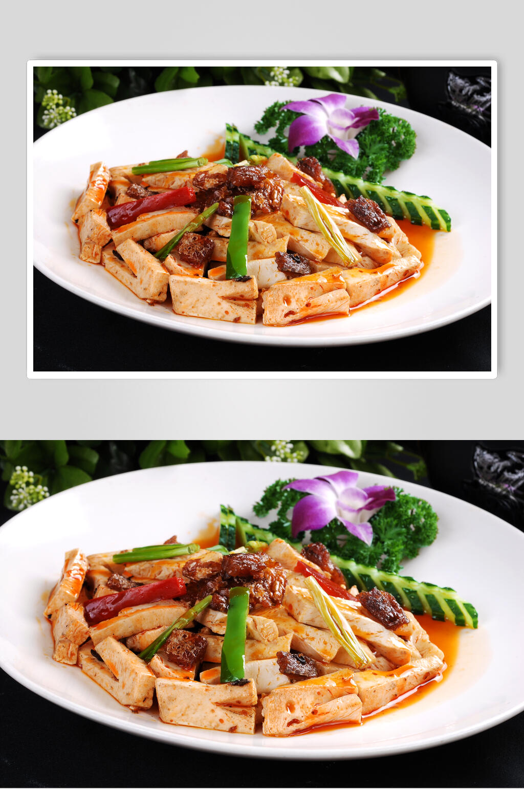 豆豉鲮鱼香豆腐食品摄影图片素材