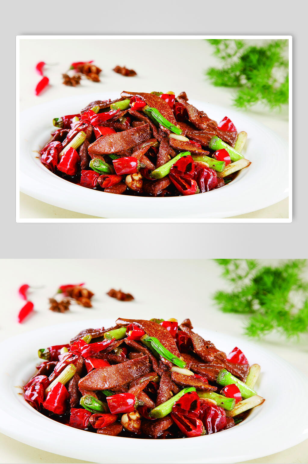 湘味猪肝美食高清图片素材