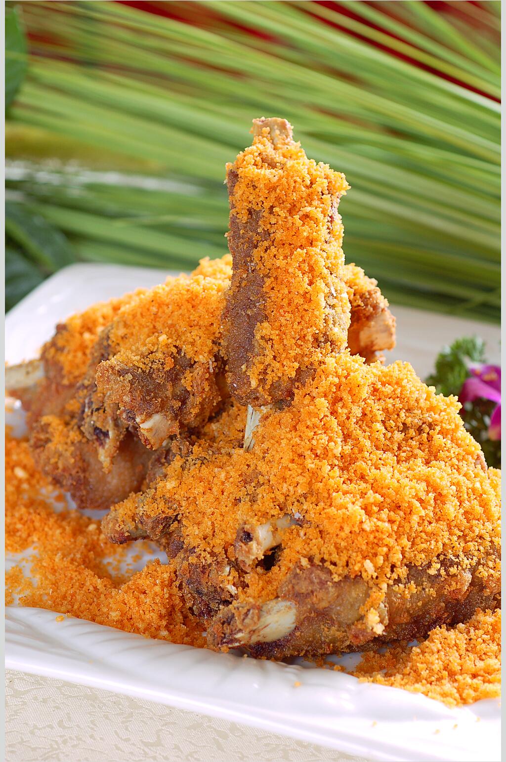 香浓金牌蒜香骨餐饮食品图片素材