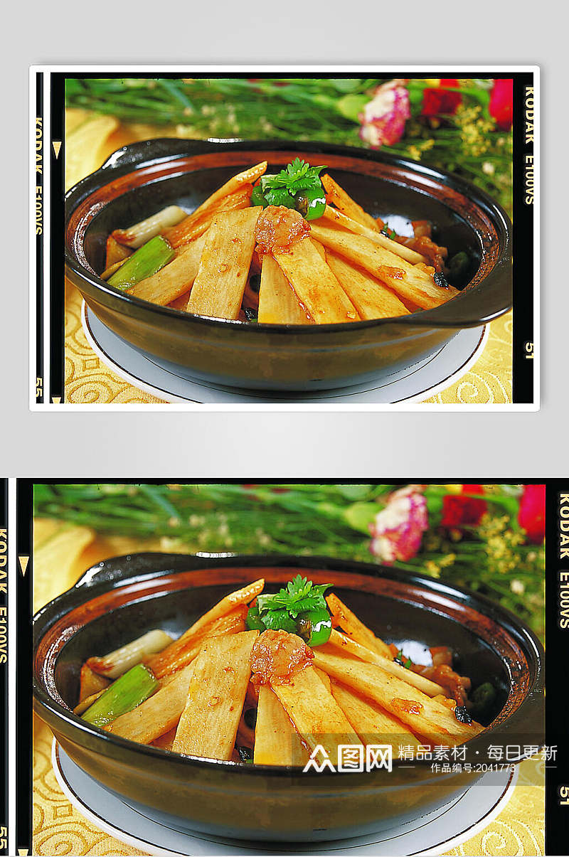 砂锅山药美食食物图片素材