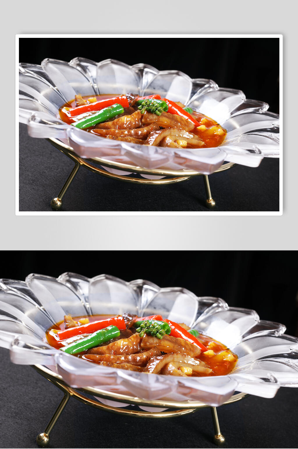 热川菜青花椒辽参美食摄影图片素材