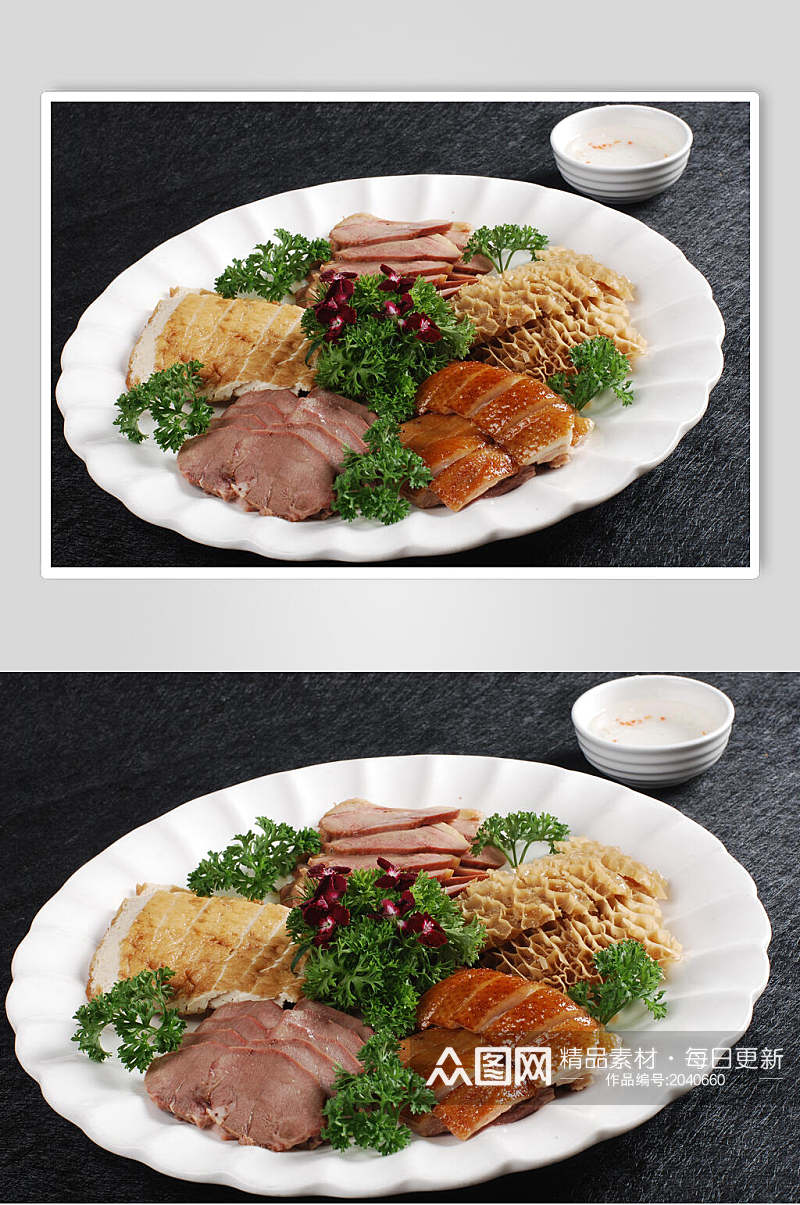 粤式烧卤拼美食食品图片素材