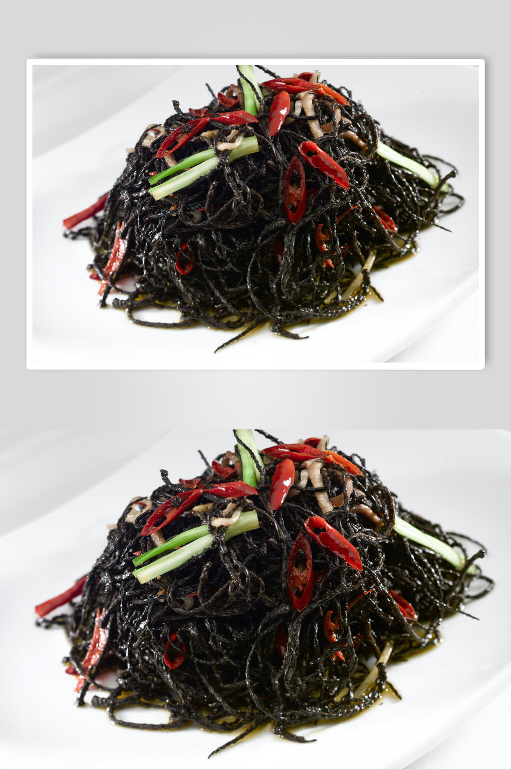 新鲜香辣核桃花美食食品图片素材