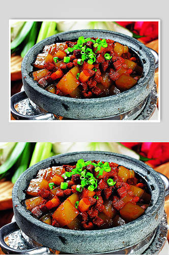 石锅哨子凉粉食物图片