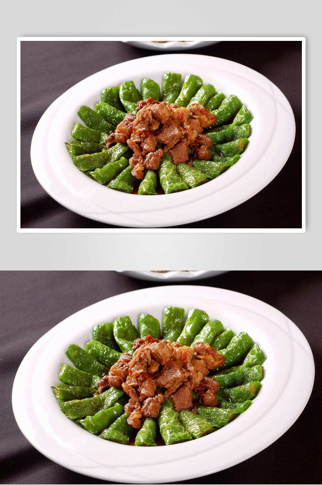 虎皮辣椒烧牛腩美食图片素材