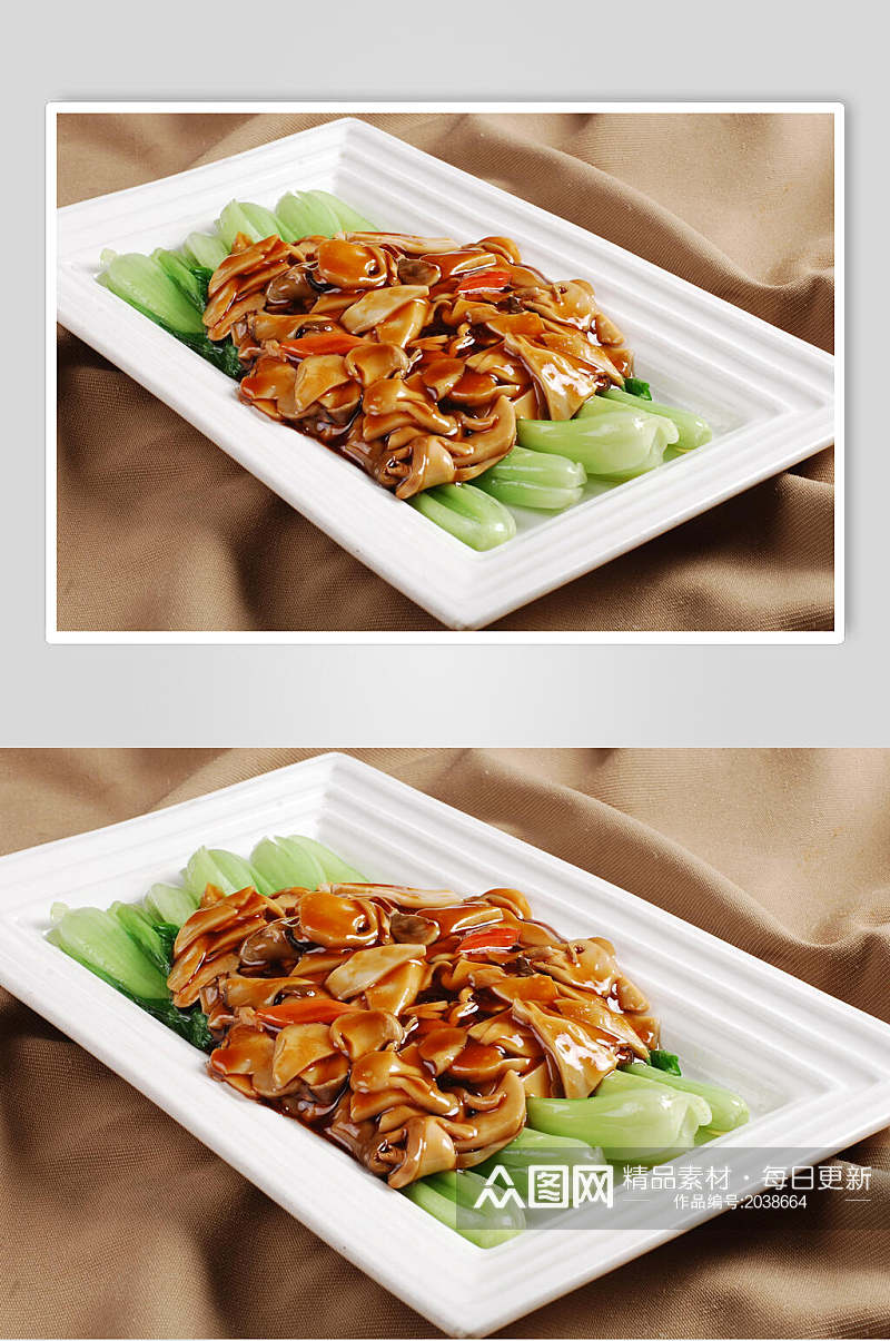 蚝油双菇美食食物图片素材