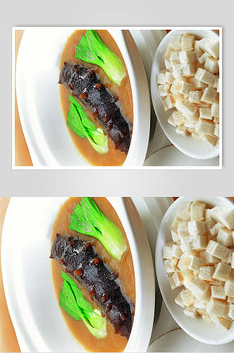 美味砂锅辽参海鲜美食图片