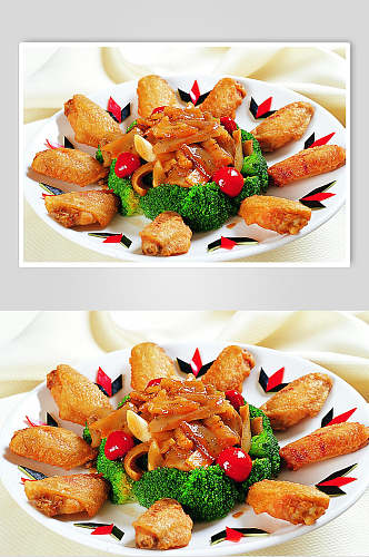 乌龙凤翅美食食品图片