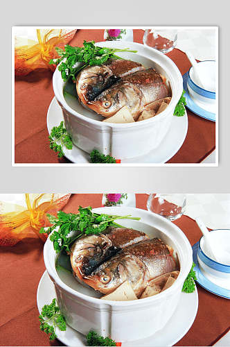 鱼头豆腐汤高清图片